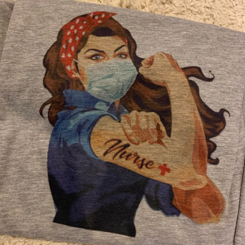 Nurse strong , Rosie riveter soft tee